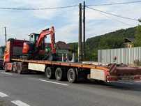 Semiremorcă platformă/trailer Hangler 3 SAZEL 24‑6 , extensibilă 6m.