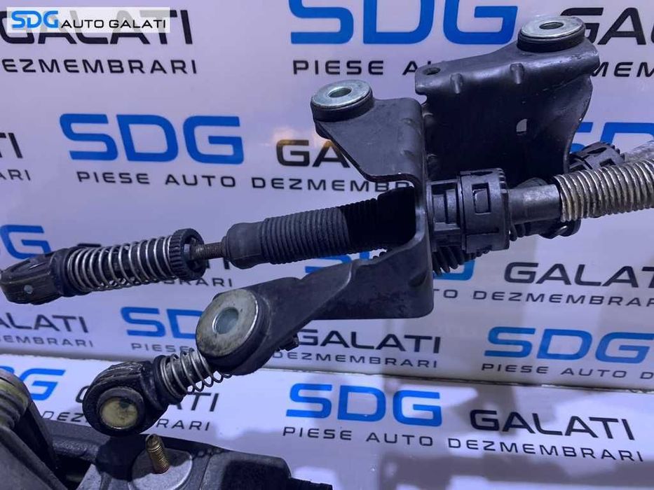 Ansamblu Maneta cu Sufe Timonerie Schimbator Viteze Cutie Manuala in 5 Trepte VW Polo 9N 1.9 TDI AXR ATD 2002 - 2008 Cod 6Q0711049 6Q0711061 6Q0711266 6Q0711265E
