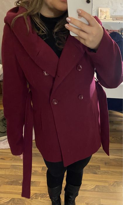 Palton deosebit Amisu din amestec Lana