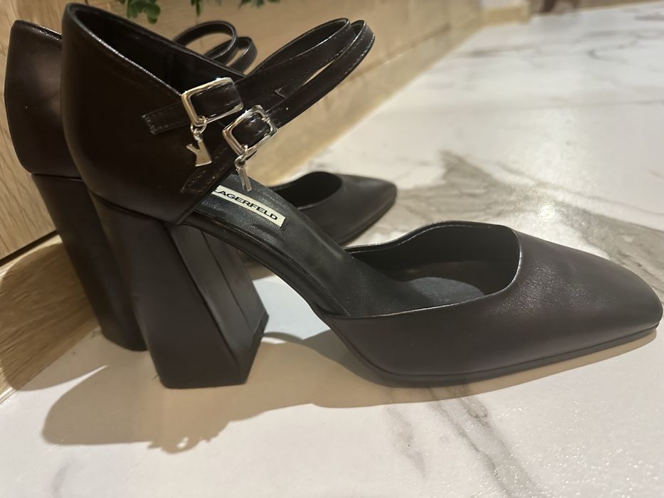 Обувки с ток karl lagerfeld