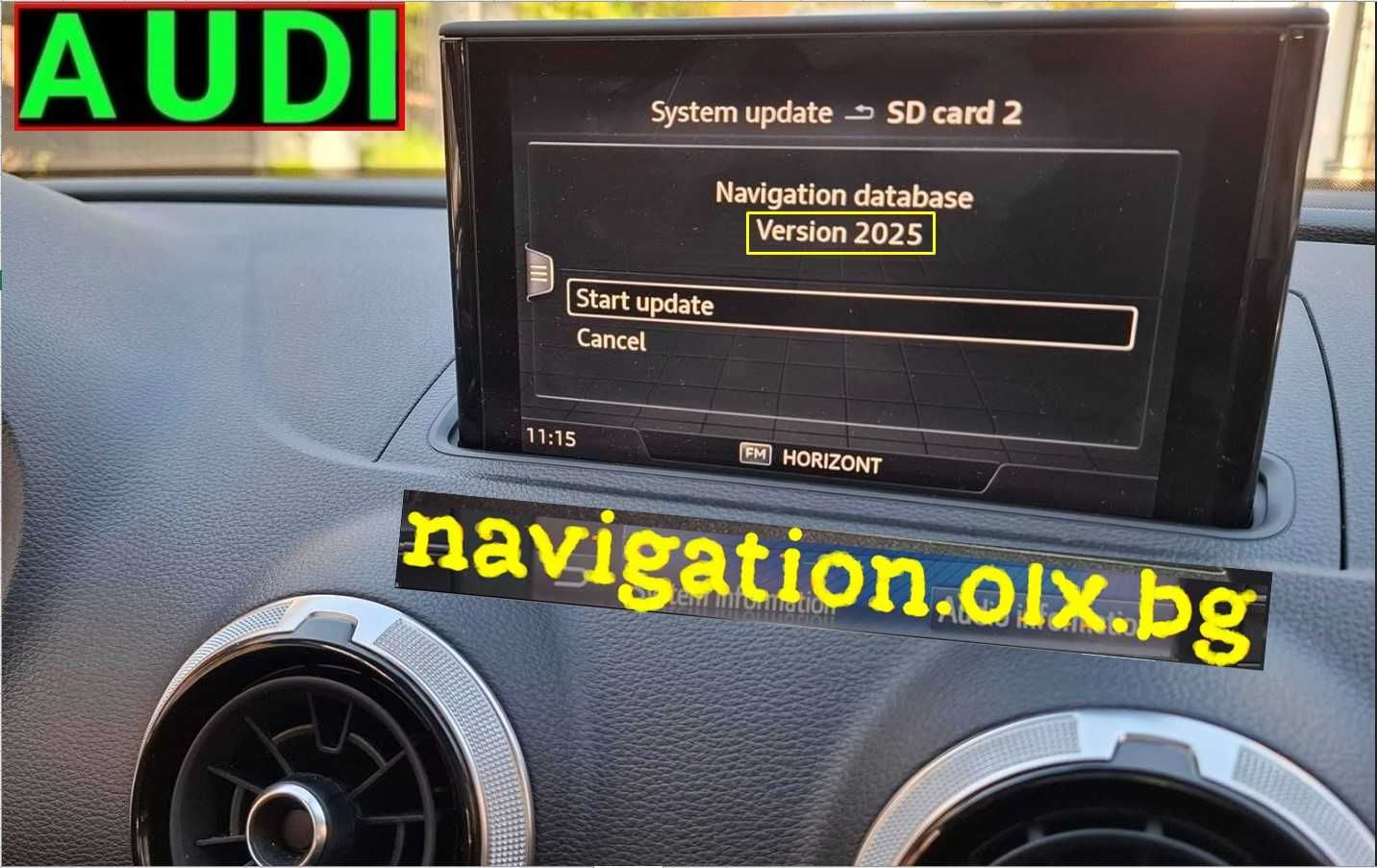 Ауди активиране/отключване Apple CarPlay Android Audi MIB2 карта 2025