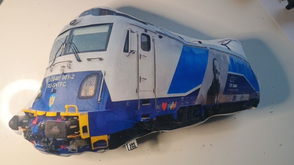 Pernă decorativă tren locomotiva CFR Călători LEMA 001-2 (PNRR)