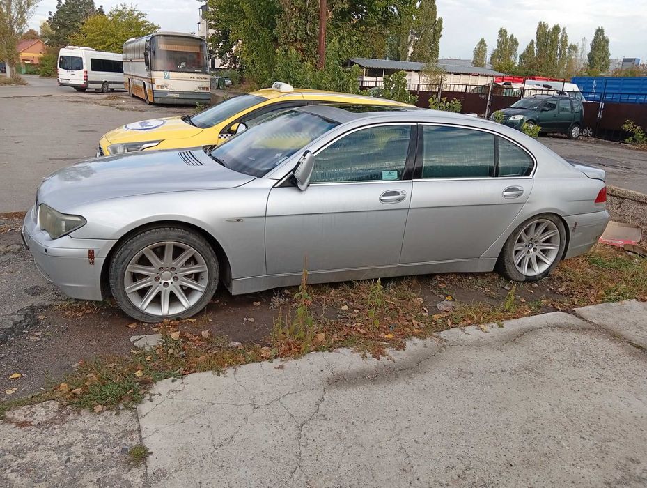 BMW 745il,в движение,кожен салон