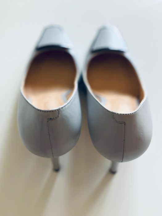Pantofi Stiletto, nr.38, gri, Enzo Bertini