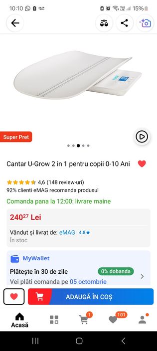 Cântar electric U-grow