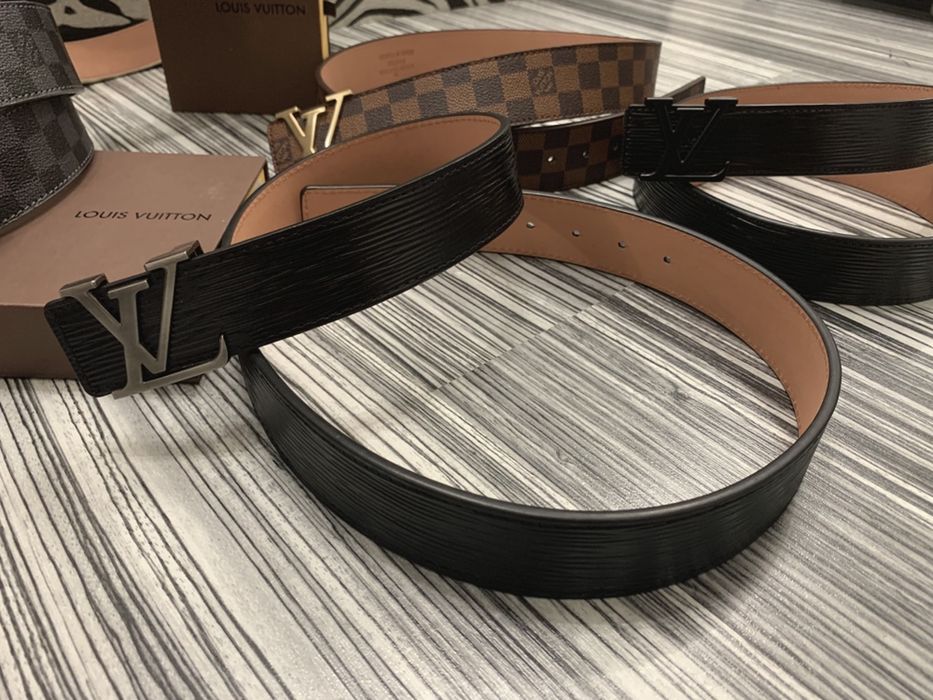 Curea LOUIS VUITTON-gravura interior:Piele naturală ! toate inscriptio