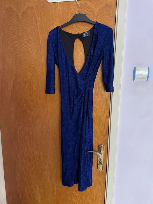 Rochie elegantă albastru electric