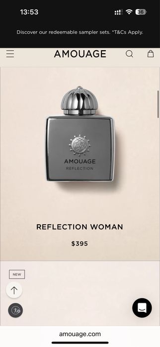 Amouage Reflection, 100 мл, оригинал Оман.