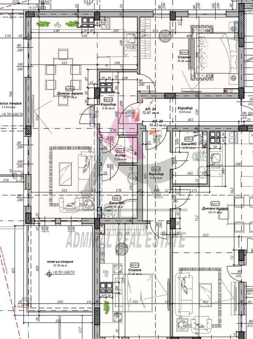 Двустаен- може да се преустрои на тристаен-Изгрев