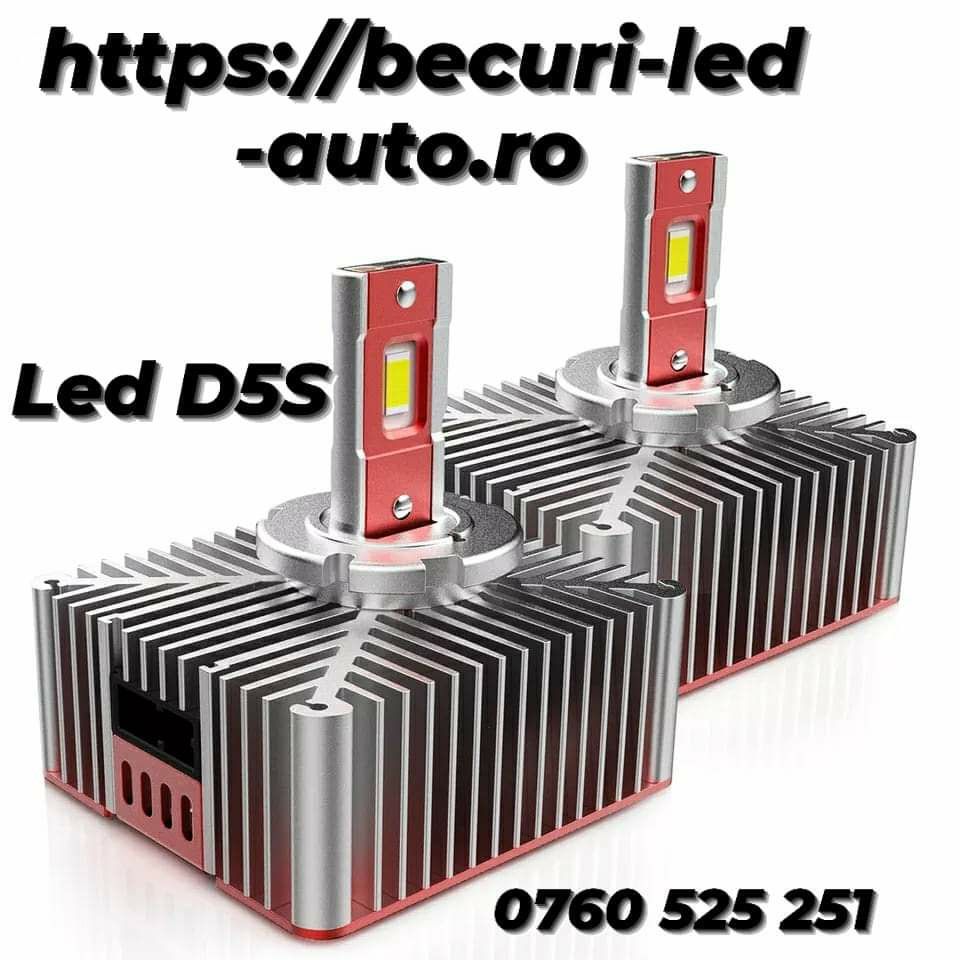 Doua Becuri Led D1S/D2S/D3S/D4S/D5S/D8SPlug&Play-Can-bus10000LM/35-55W