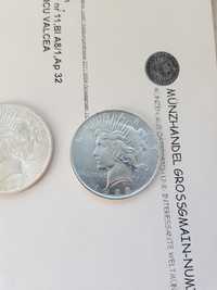 Moneda argint USA America Peace dolar $ 1923
