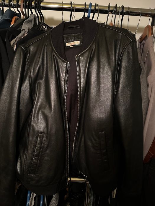 Мъжко кожено яке бомбър естествена кожа