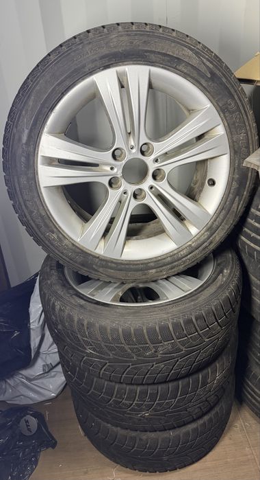 Jante BMW originale 17” + Anvelope iarnă 225/50R17