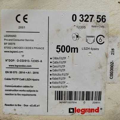 Cablu FTP CAT.6E Legrand 032756, 383m