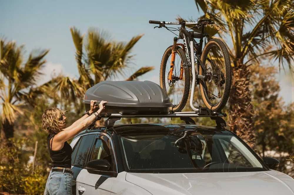 Автобокс багажник G3 SPARK ECO 320 сив мат