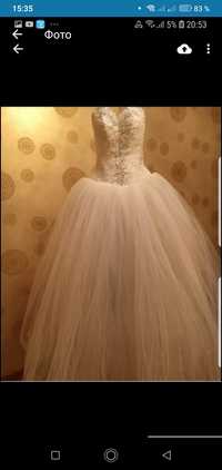 Срочно  Свадебное   платье