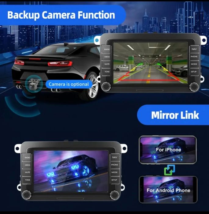 Navigatie Android Vw / Skoda / Seat + Camera mers inapoi CADOU !