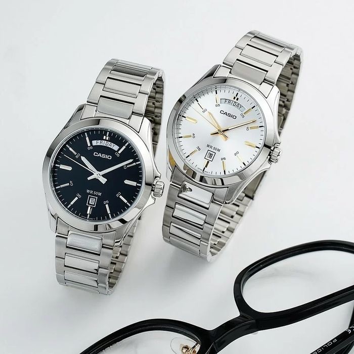 Casio Day-Date MTP-1370D - Original, 1 yil kafolat, WR50