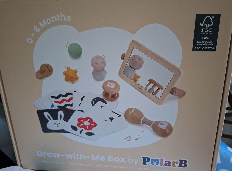 Монтесори Сензорен Комплект играчки за бебета 0-6 месеца – PolarB
