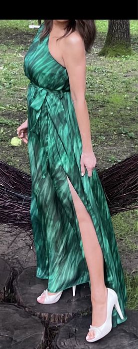 Rochie verde de seara Lynne