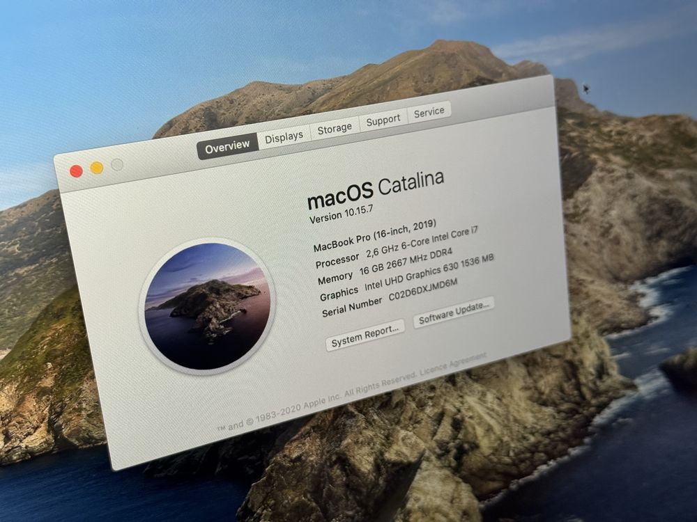 Macbook Pro 2019 16-inch 512GB 6 core Intel i7 DDR 4 Отличен !