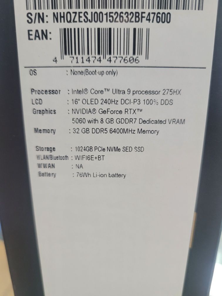 Acer Predator Helios Neo 16S AI