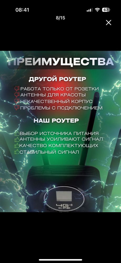 Sim kartalik va kabellik universal Wifi Router
