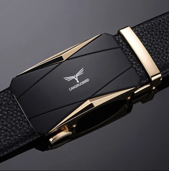 Мъжки Официален колан с автоматична катарама/Естест. кожа -15%Промоция