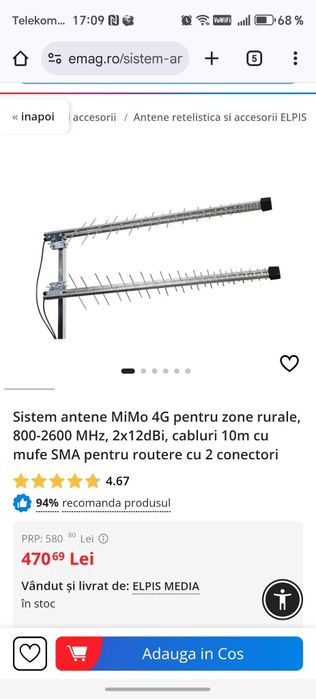 Antena GSM amplificare semnal