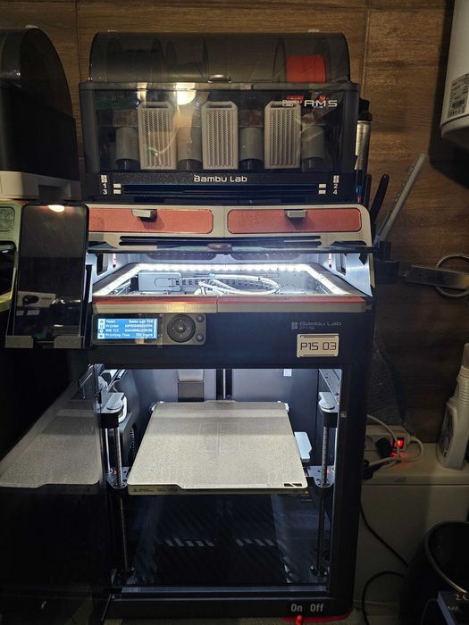 2 х P1S Combo 3D Printer - Почти нови на по 750/900 Часа и в гаранция!