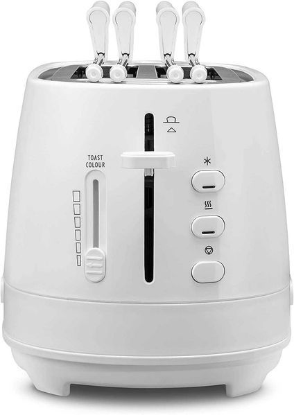 ПРОМО 2г Гаранция Нов Тостер DeLonghi CTLAP2203W Контрол на Изпичане