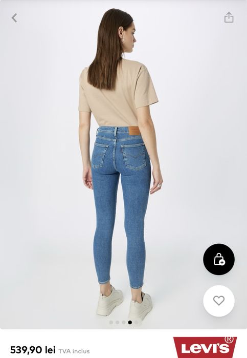 Blugi femei levi’s skinny talie inalta