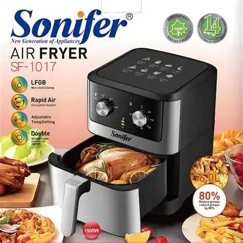 sonifer SF-1017 Air Fryer ayra gril с сенсором есть доставка