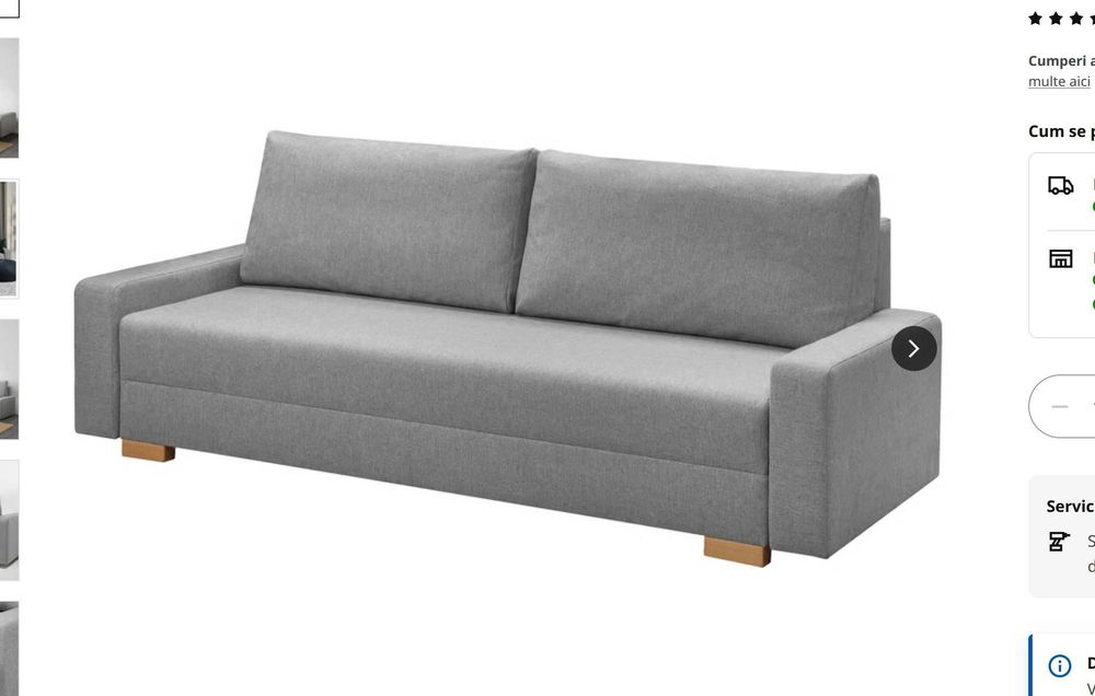 Vand canapea IKEA 3 locuri Constanta Tomis Nord