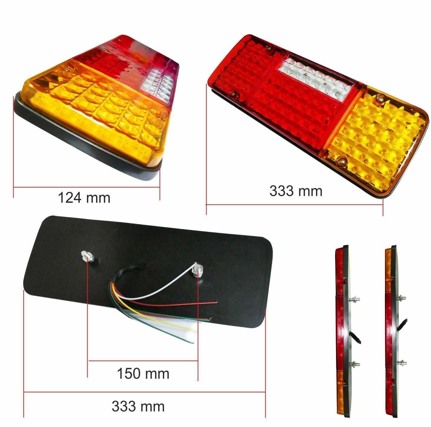 LED стопове мигач задна светлина 24V за камион,бус,тир,ремарке и др