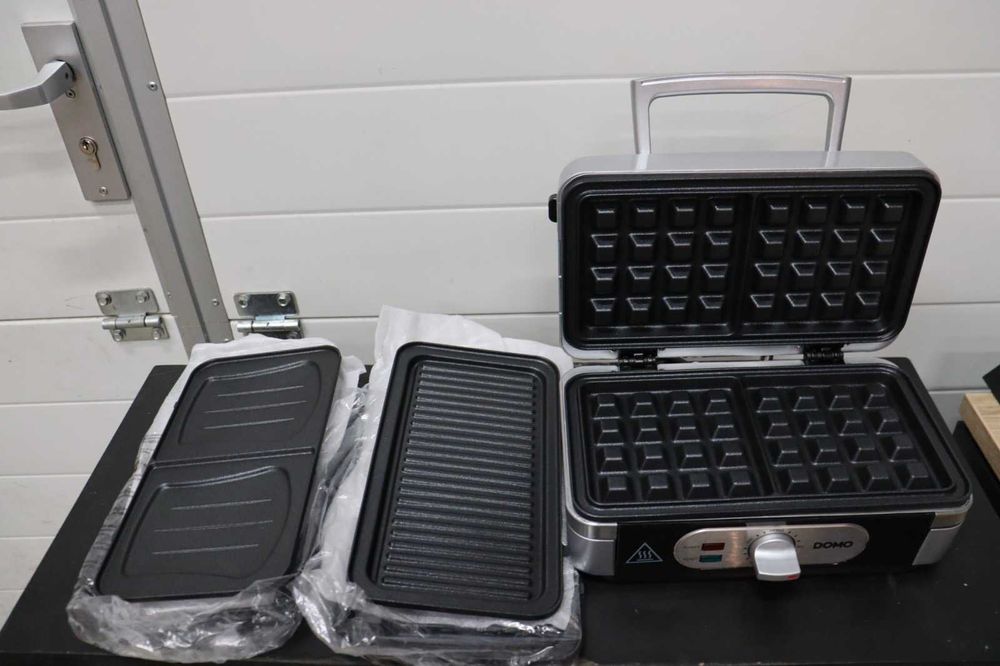 DOMO 3-в-1 мултифункционален уред – гофрети, грил и тостери