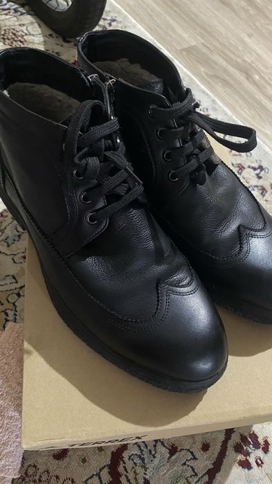 Кожанные сапоги мужские