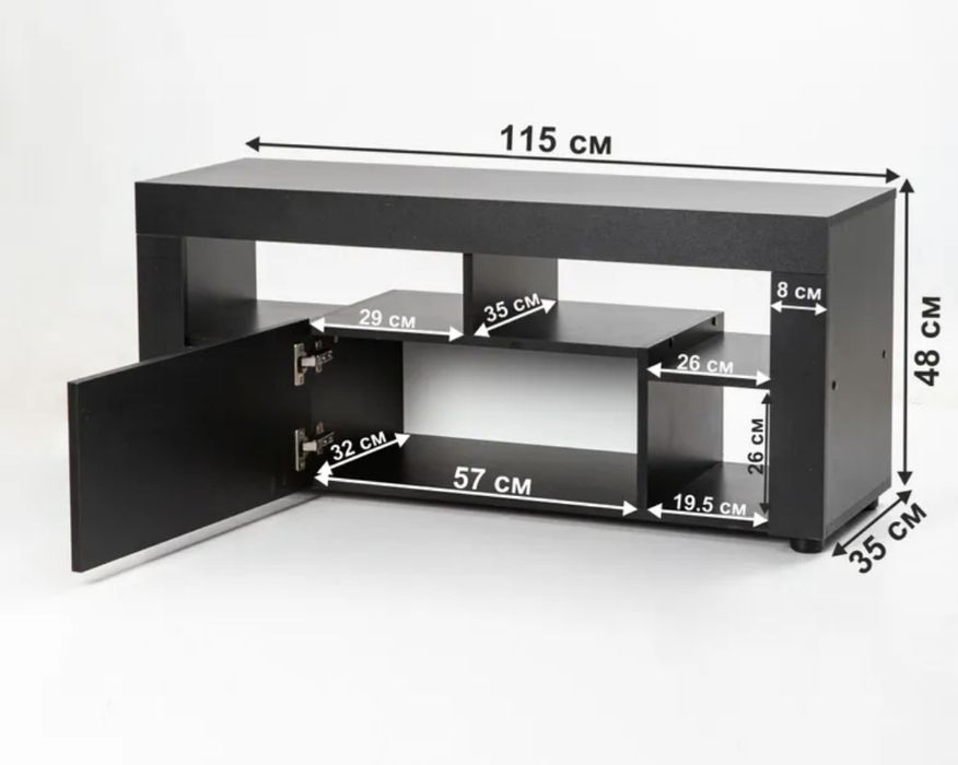 Продам комод- тумба под тв  чёрного цвета, лофт