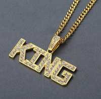 Colier King HIP HOP Auriu