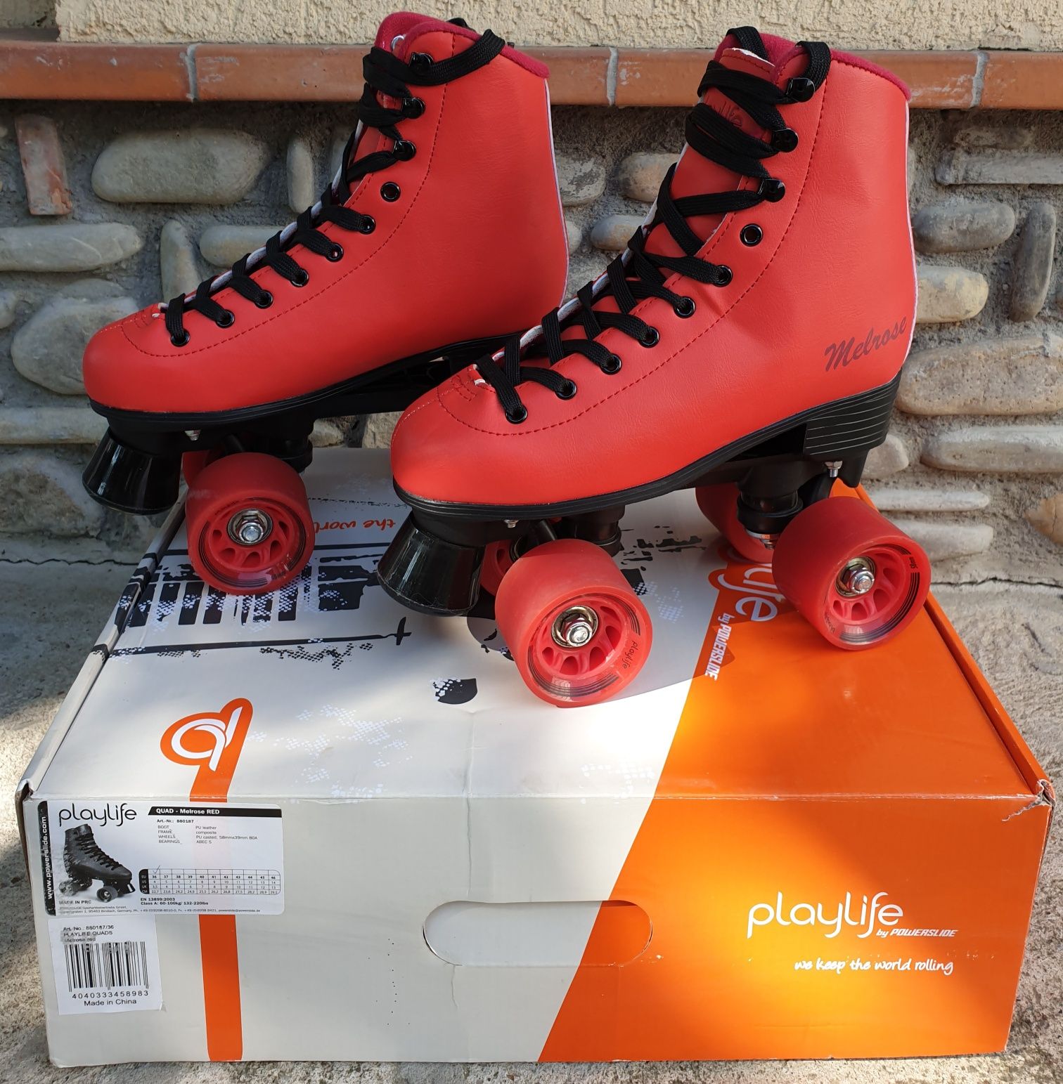 Patine cu rotile/Role Powerslide Playlife Melrose Red 36