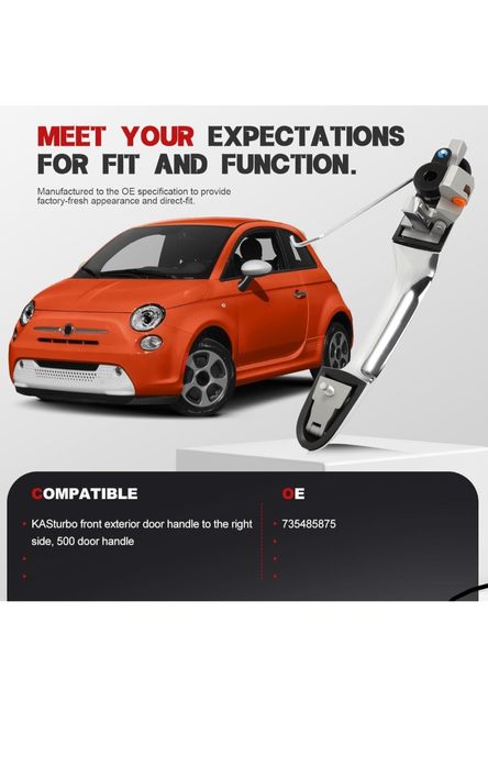 Mâner exterior ușă stânga Fiat 500