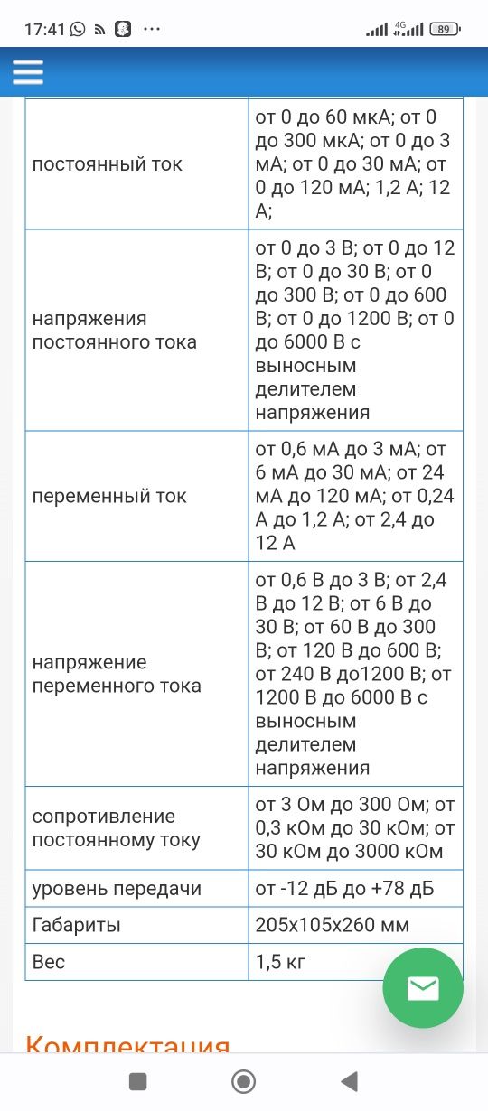 Ампер вольтметр АВО-5М1