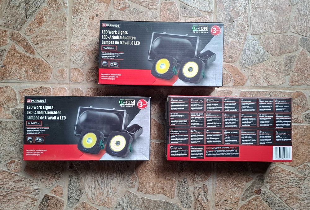 Parkside акумулаторни двойни лампи 3.7V