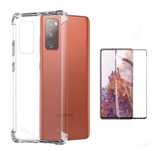 Samsung S20 S21 S23 S24 FE Husa Bumper Silicon Anti Soc + Folie Sticla