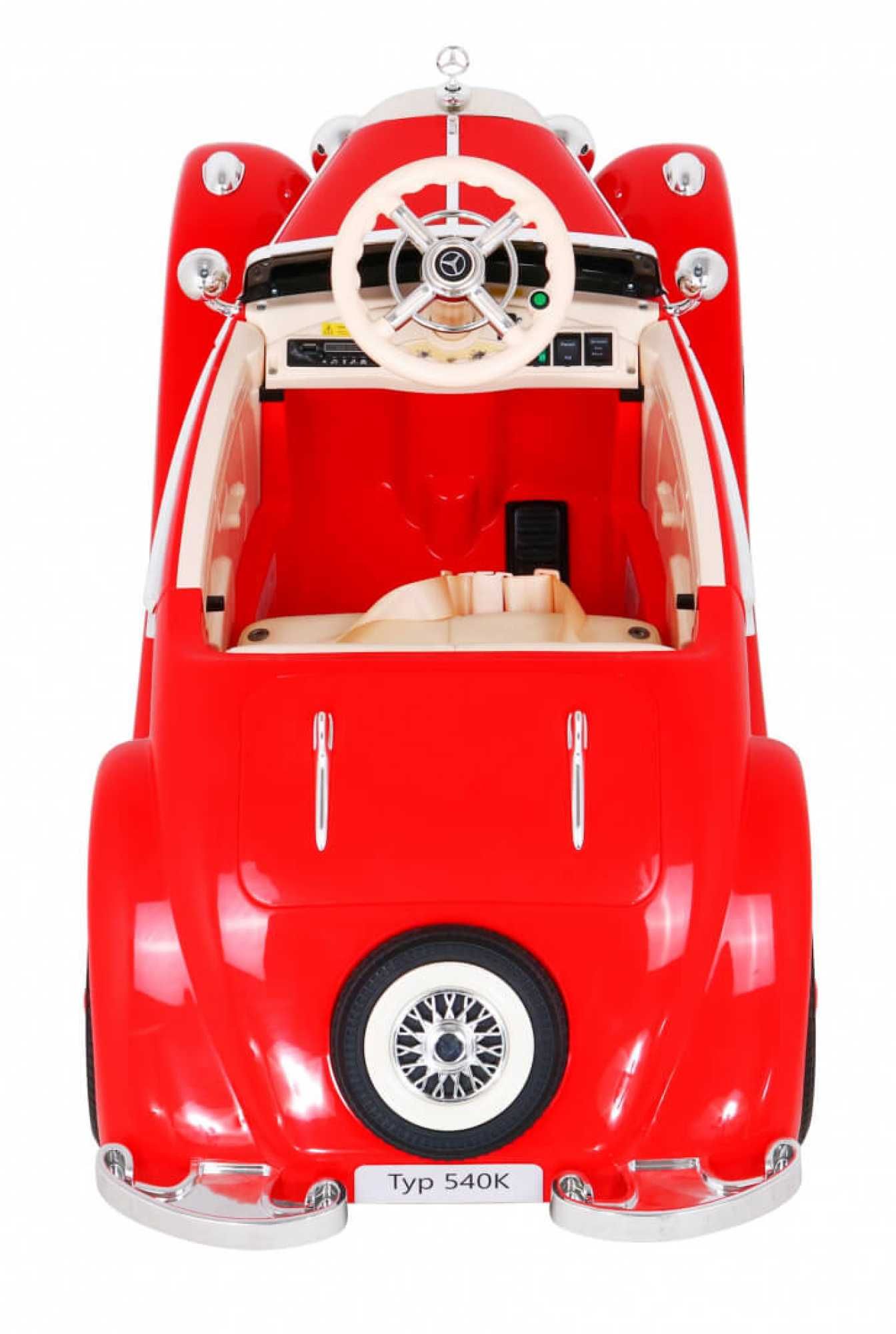 Masinuta electrica copii 1-5 ani de epoca Mercedes 540K 4x4, R.Moi Red