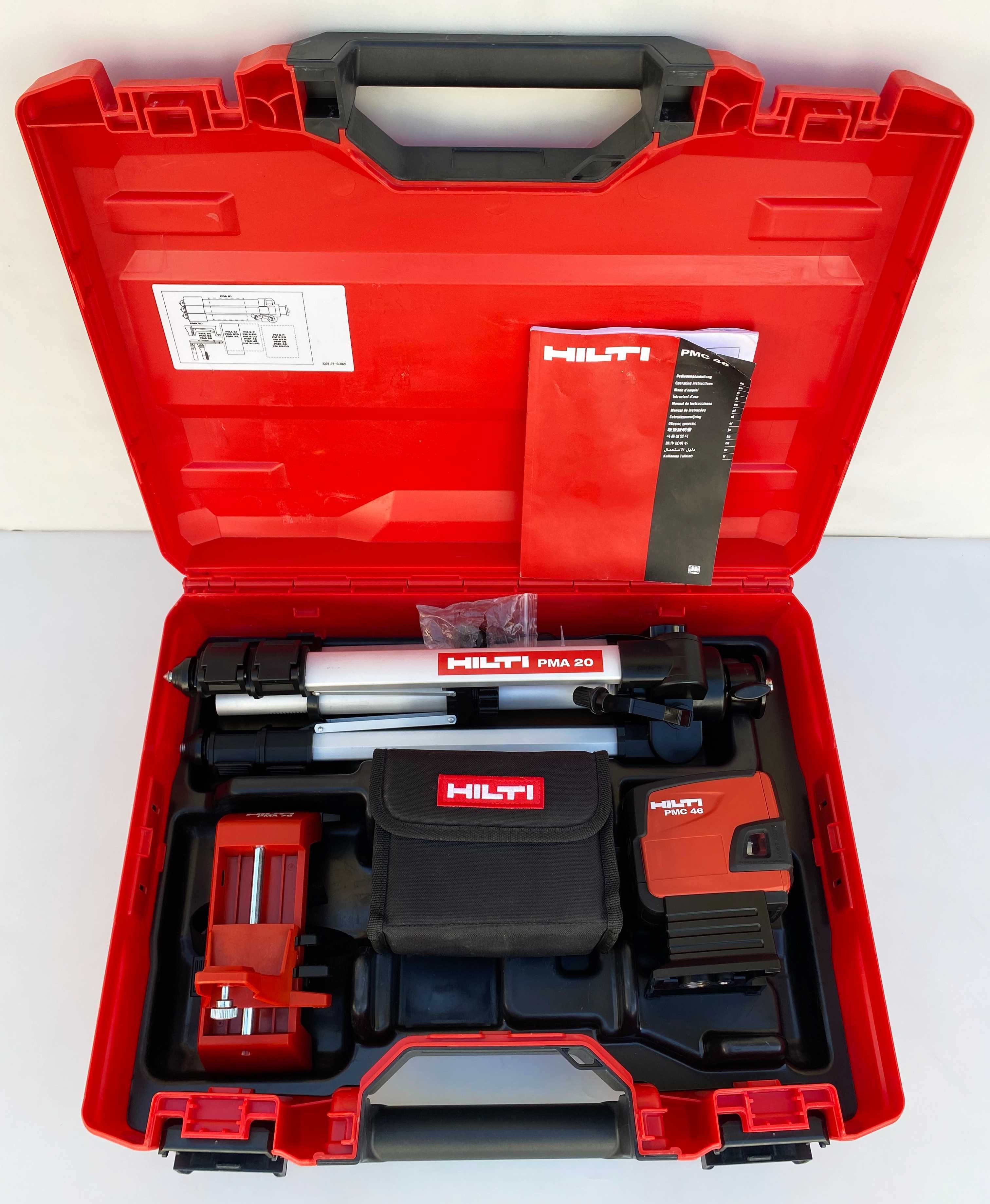 Hilti PMC 46 - Точков и линеен лазер като нов!