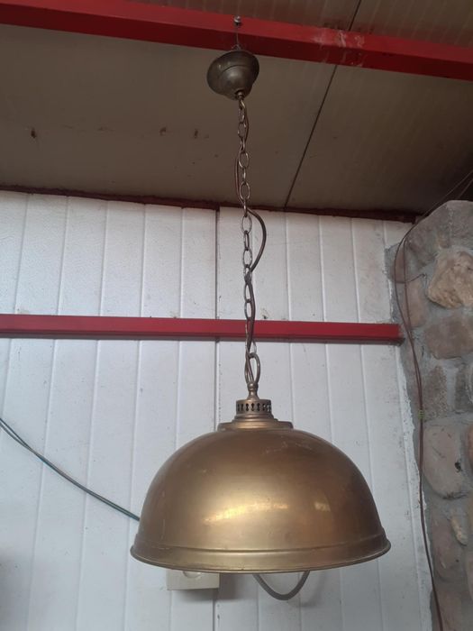 Accesoriu decorațiune pendul lumina alama Schroder Germania 1960