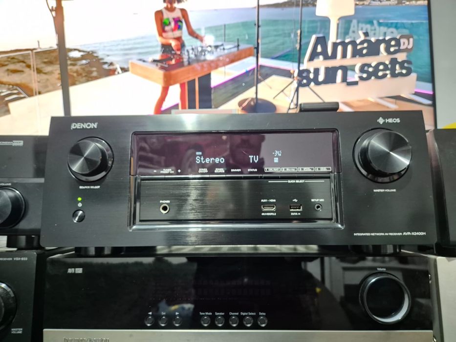Denon Avr X2400H 7.2/4k/Atmos/Bluetooth/Heos/Wifi/Spotify/usb etc.
