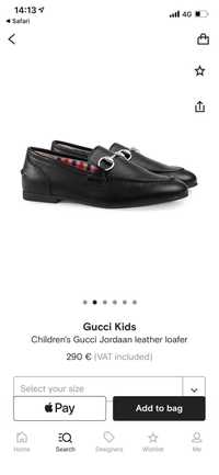 Pantofi Gucci Kids