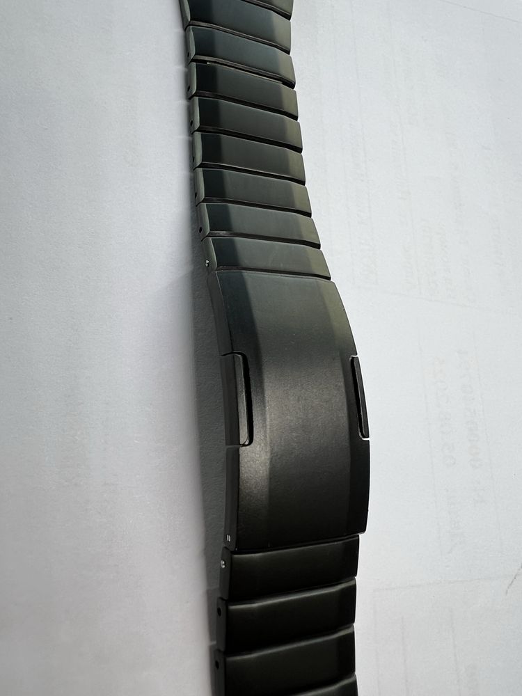 Каишка за Apple watch 44/45/49 S10 метална черна